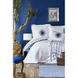 Набір постільна білизна з покривалом + плед Karaca Home - Belina mavi 1