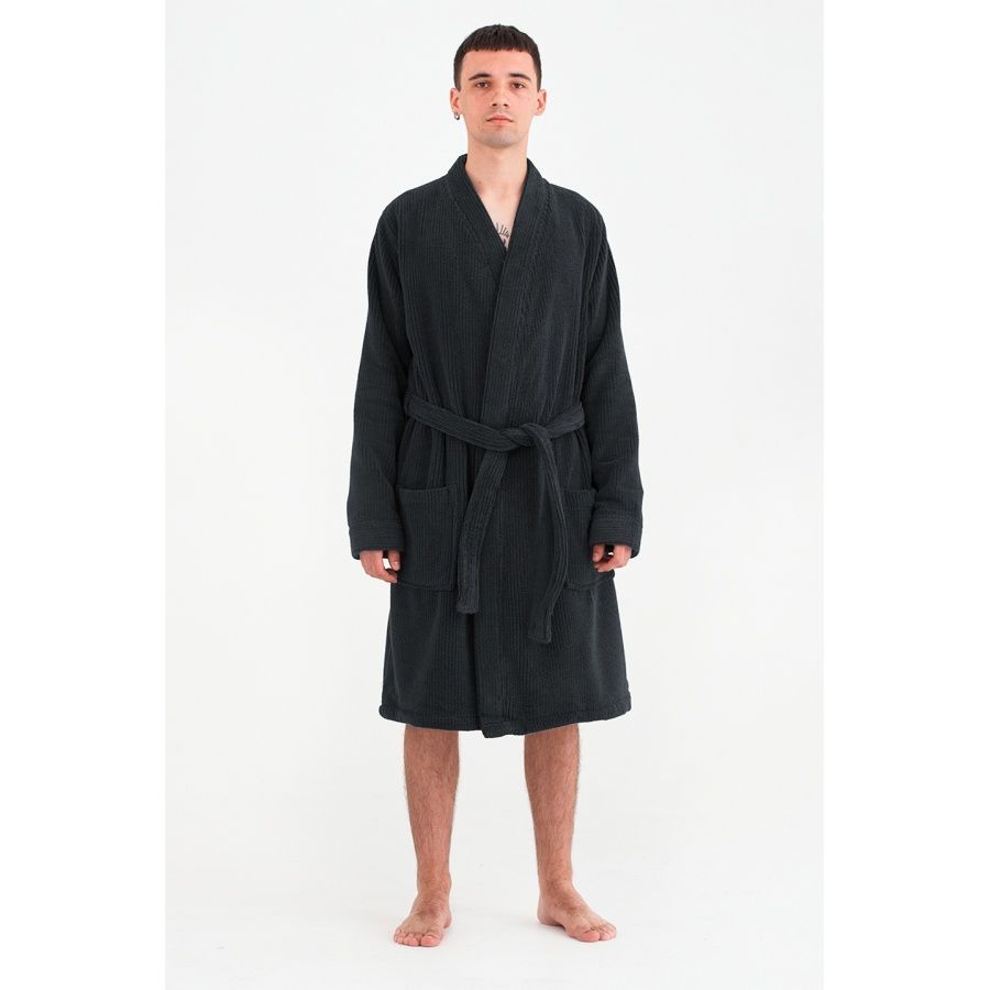 Халат махровый Lotus Home - Bold New antrasit