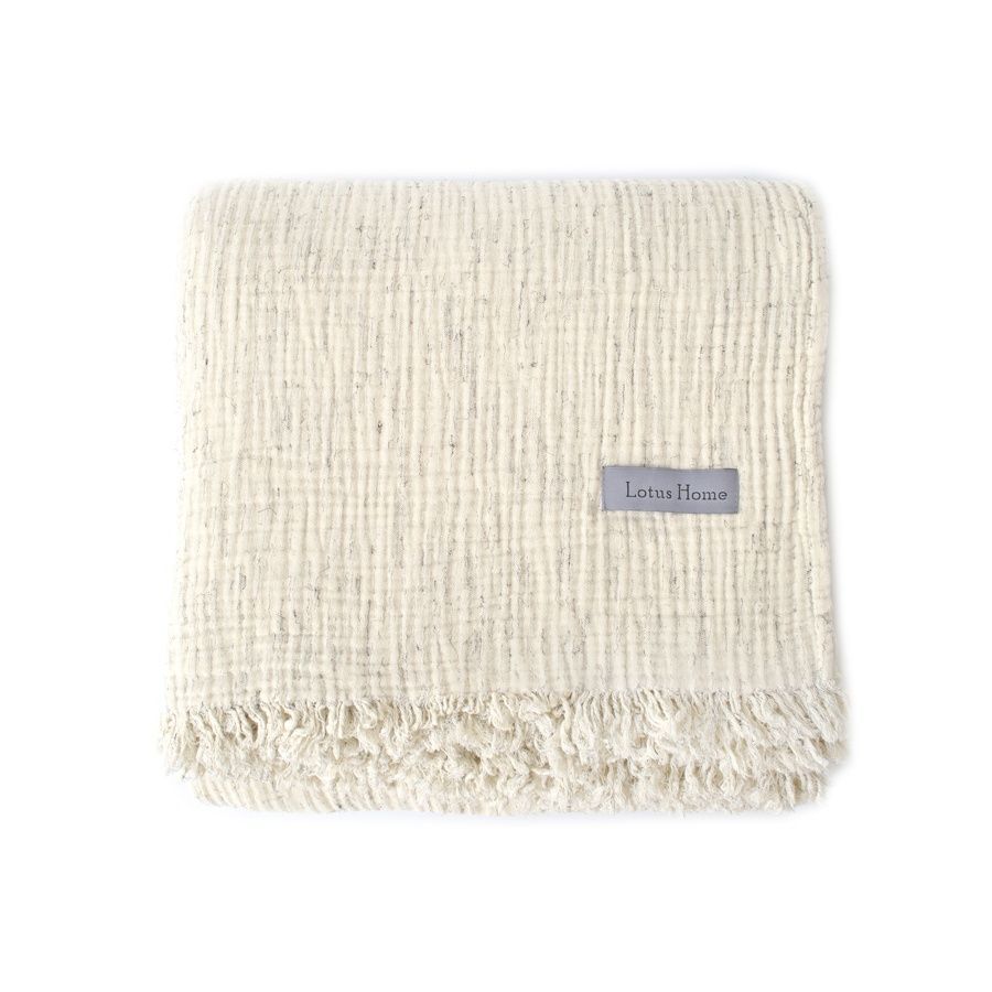 Пике покрывало-плед муслин Lotus Home - Joflim muslin natural sunny