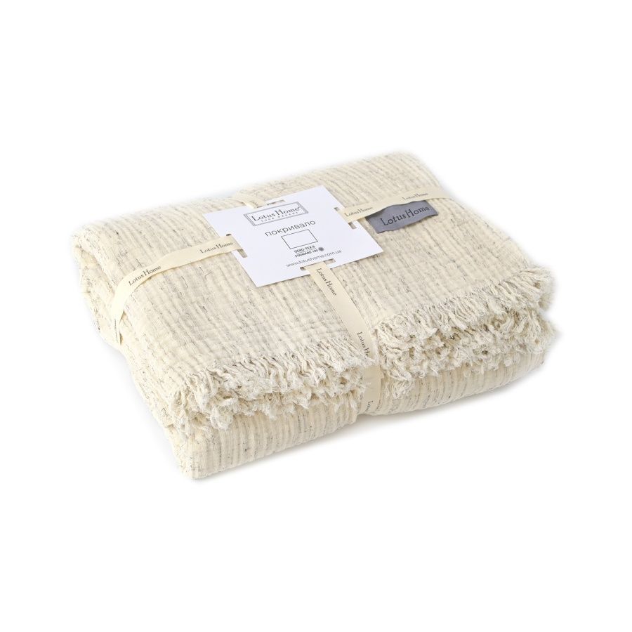 Пике покрывало-плед муслин Lotus Home - Joflim muslin natural sunny