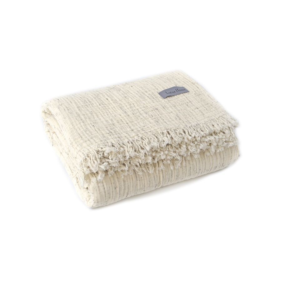 Пике покрывало-плед муслин Lotus Home - Joflim muslin natural sunny