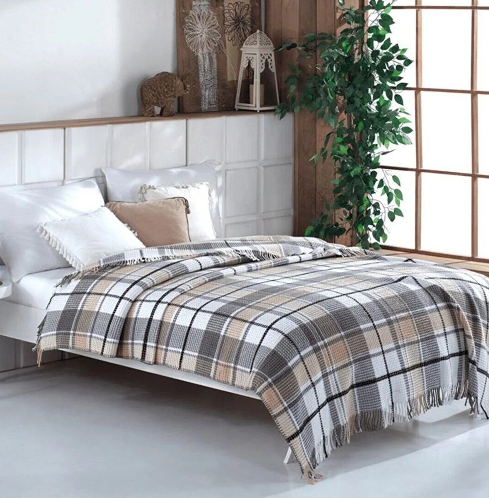 Плед вафелька Aksu Cozy Life Inka Gri