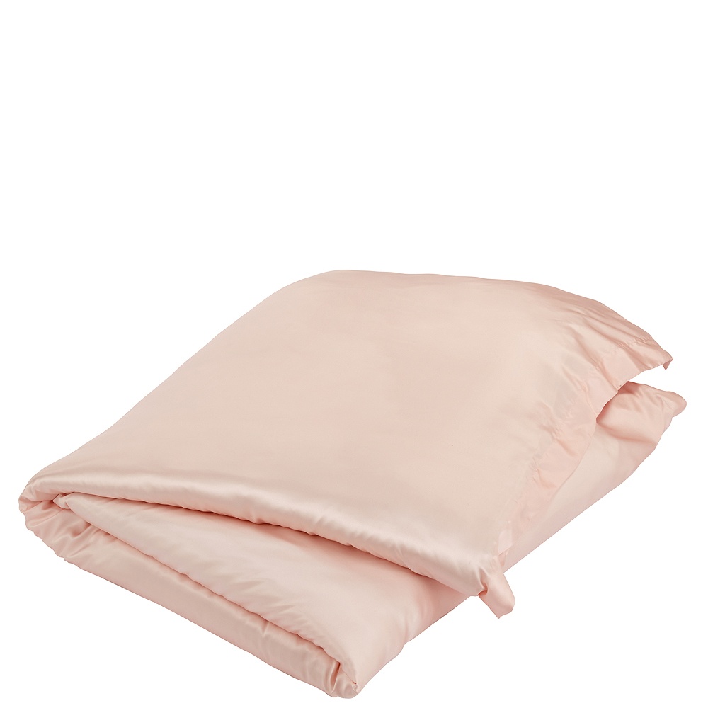 Шелковое постельное белье с простыней на резинке Gingerlily Plain Signature Rose Pink