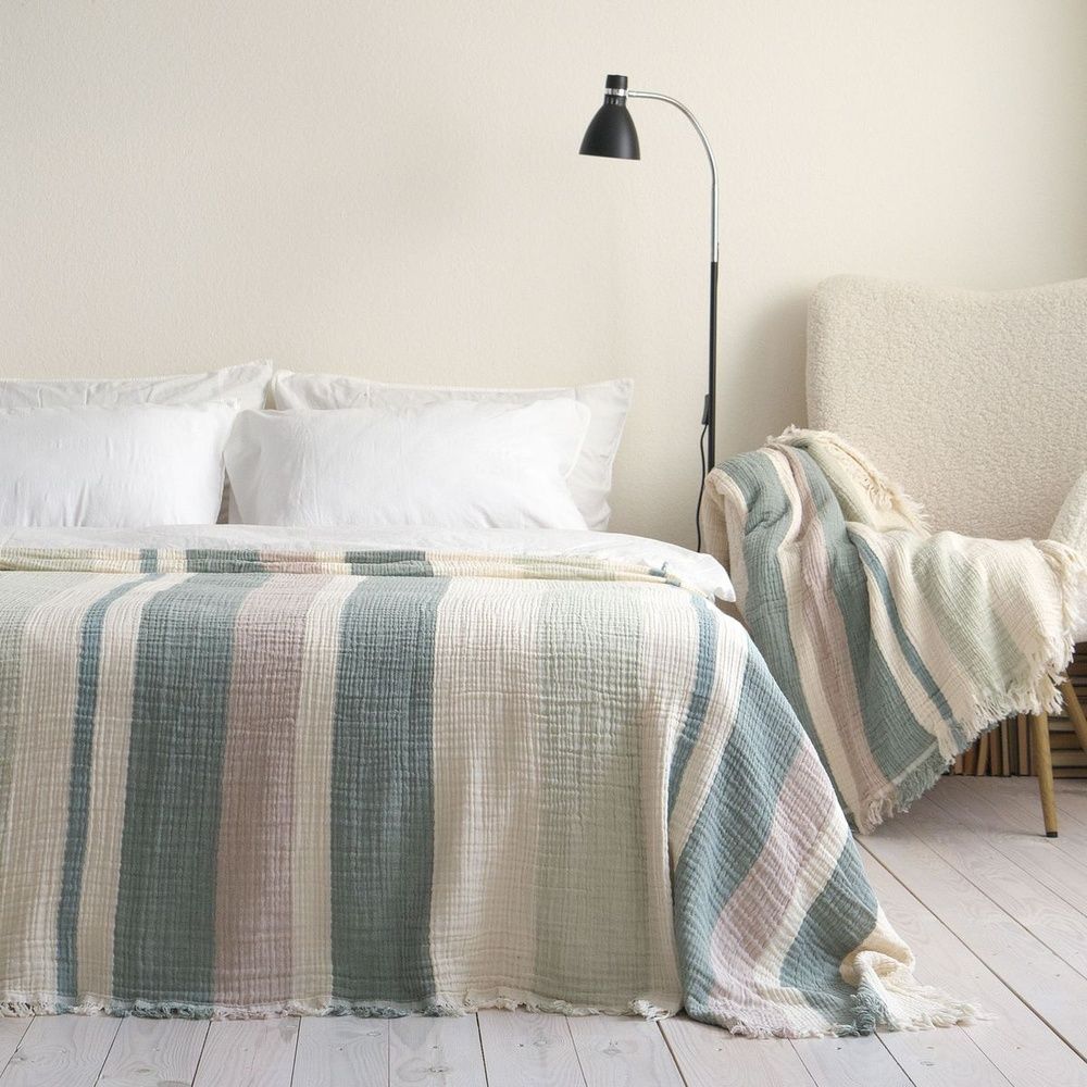 Муслиновое покрывало-плед La Modno CHARMING GREEN