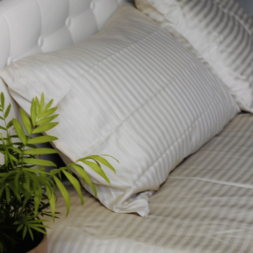 Постельное белье Sound Sleep сатин страйп Stripe Sense Beige