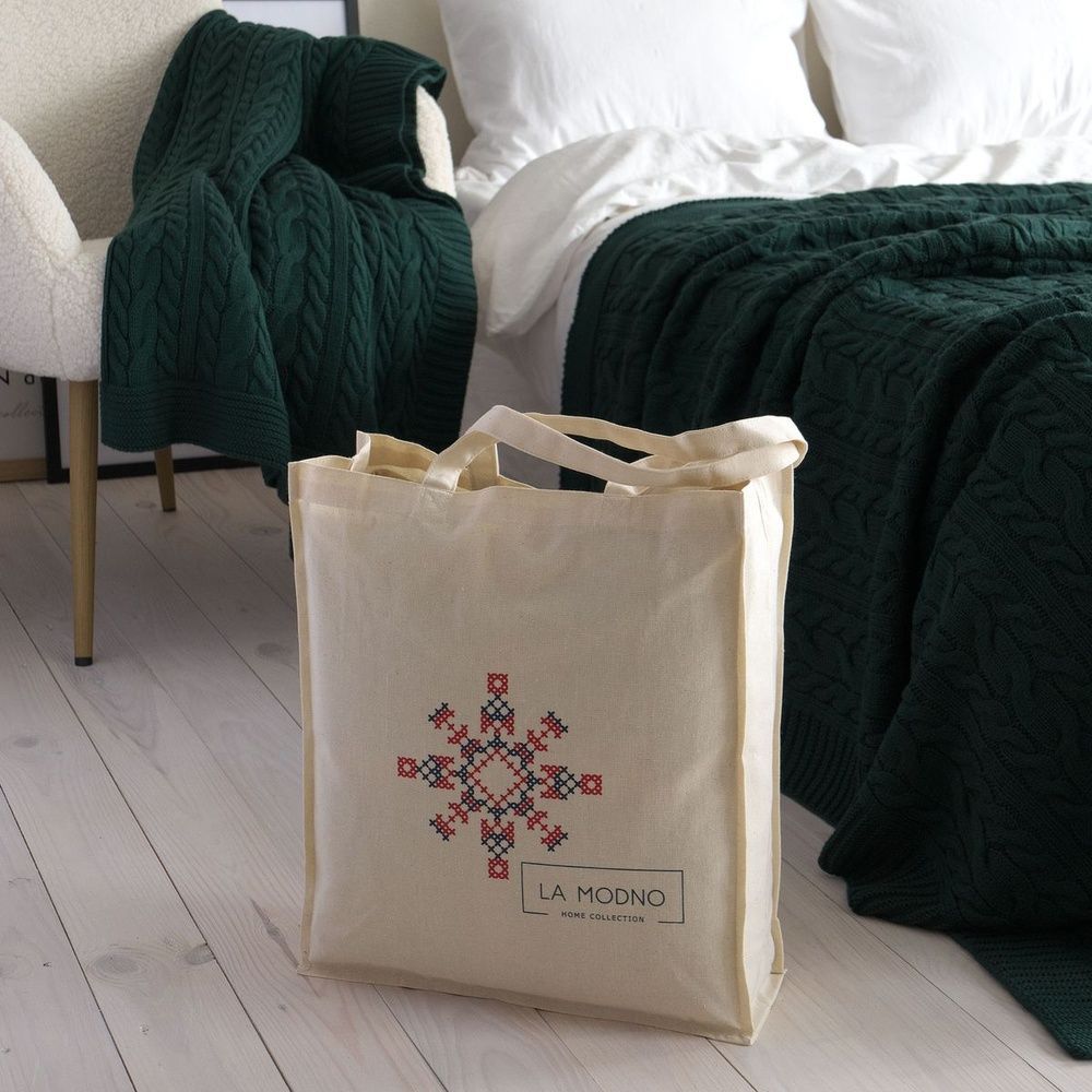 Вязаный плед LA MODNO Genova Emerald