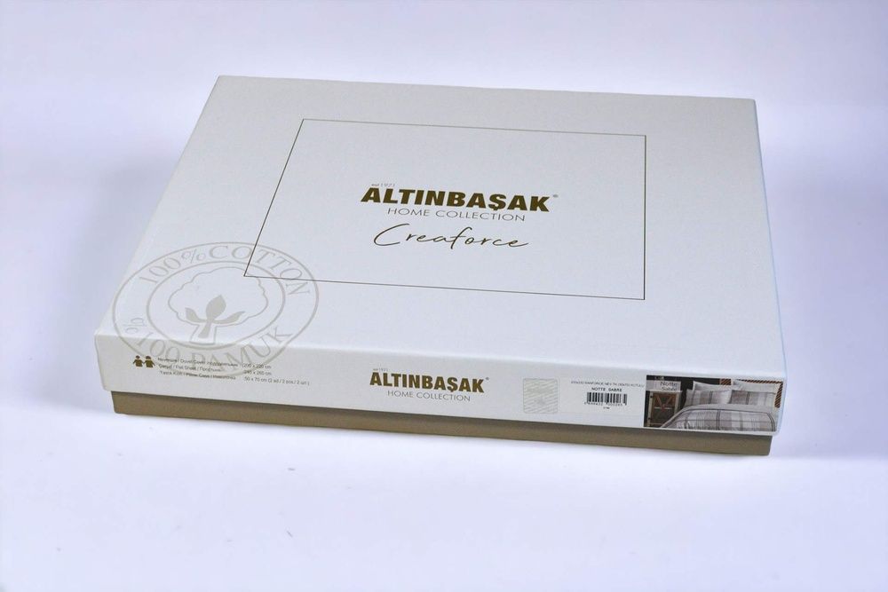 Постільна білизна ранфорс Altinbasak Creaforse Ofelya Anew з рушником
