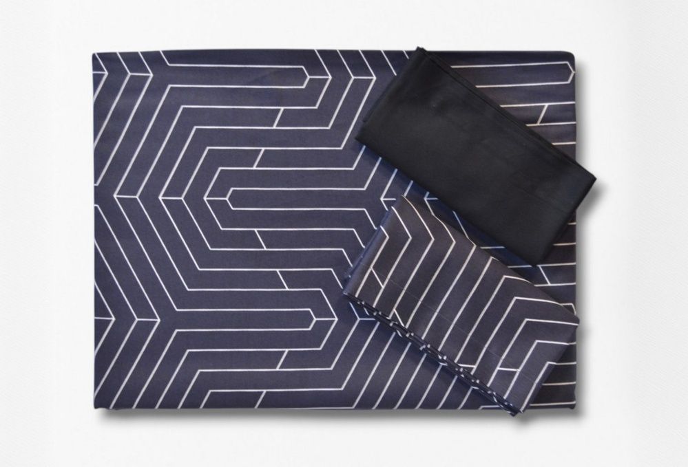 Постельное белье сатин люкс Issimo Home Strada Black