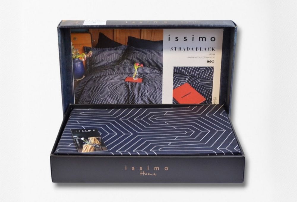 Постельное белье сатин люкс Issimo Home Strada Black