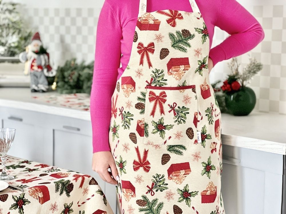 Фартук кухонный новогодний LimaSo SPARKLE, 60х85 см