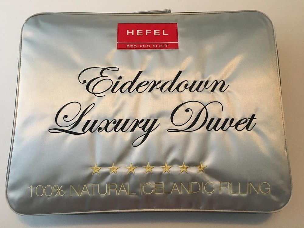 Подушка пух гаги в шелке Hefel Eiderdown