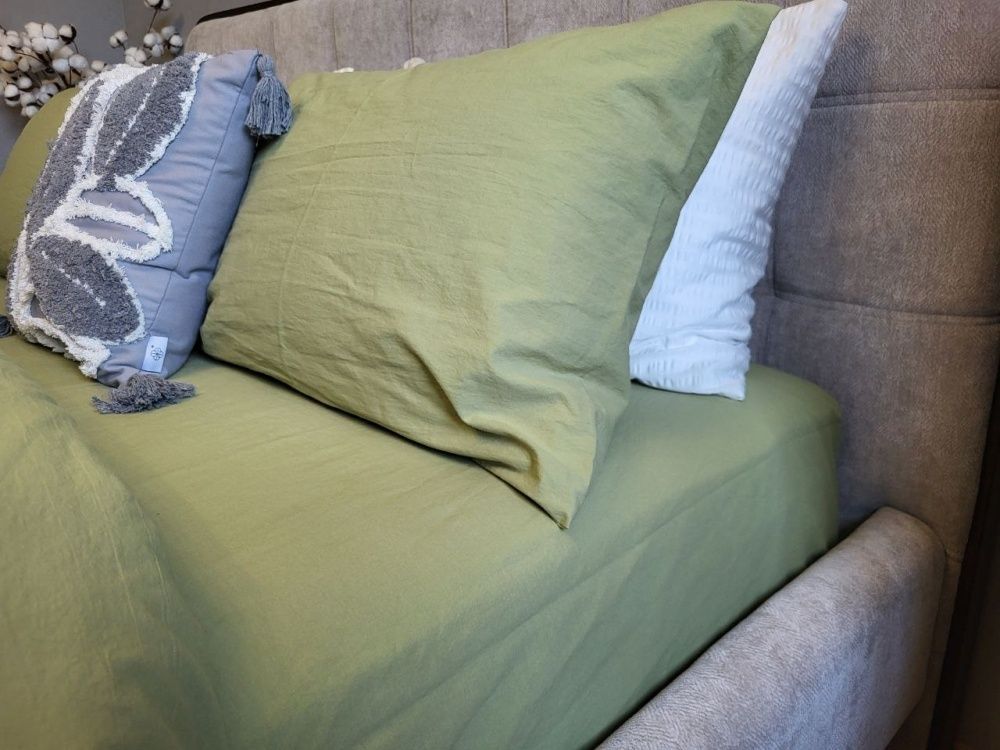 Постільна білизна варена бавовна Комфорт Текстиль Green, LUXURY Washed