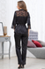 Жіночий комплект з штанами Mia-Amore Edita 3676, Чорний, 2XL