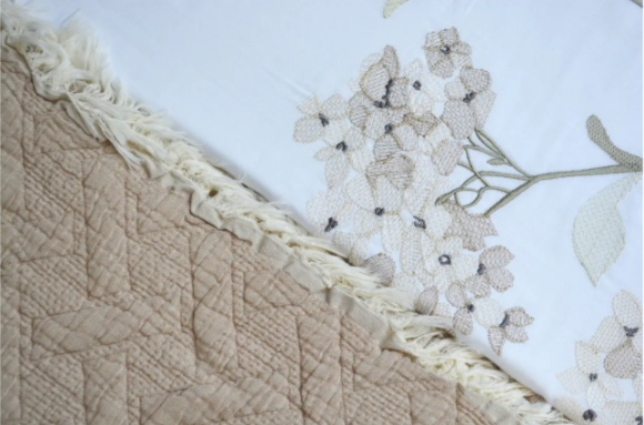 Постельное белье с покрывалом Dantela Satin Lavinya Bej