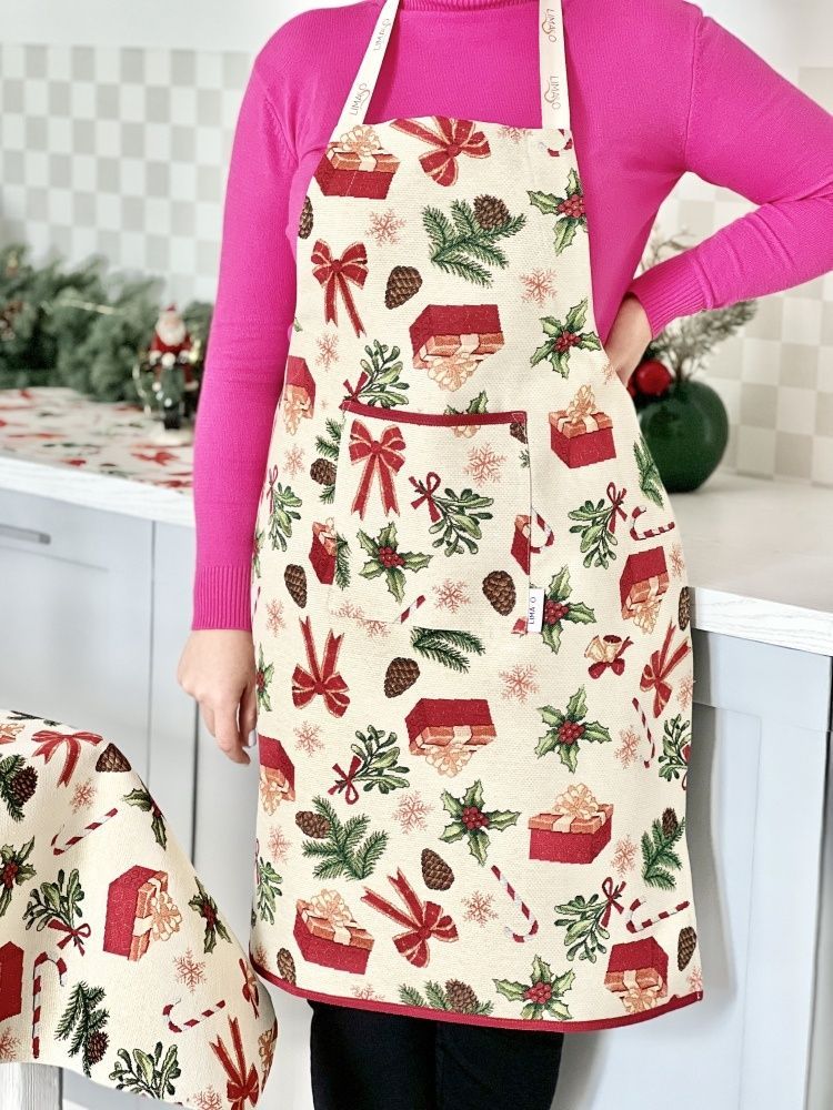 Фартук кухонный новогодний LimaSo SPARKLE, 60х85 см