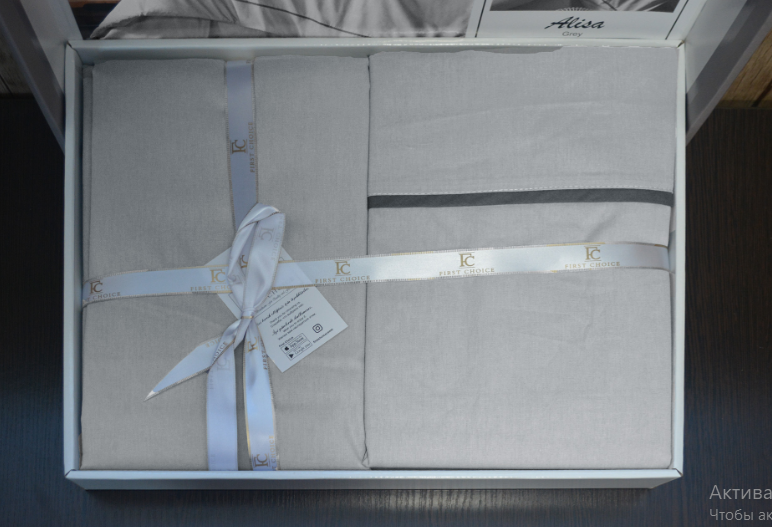 Постільна білизна ранфорс First Choice Dlx - Alisa grey