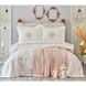 Набор постельное белье с покрывалом + плед Karaca Home Privat - Celine pudra пудра (10 пр) 1