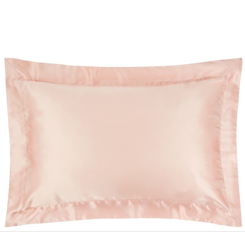 Шовкова постільна білизна з простирадлом на гумці Gingerlily Plain Signature Rose Pink