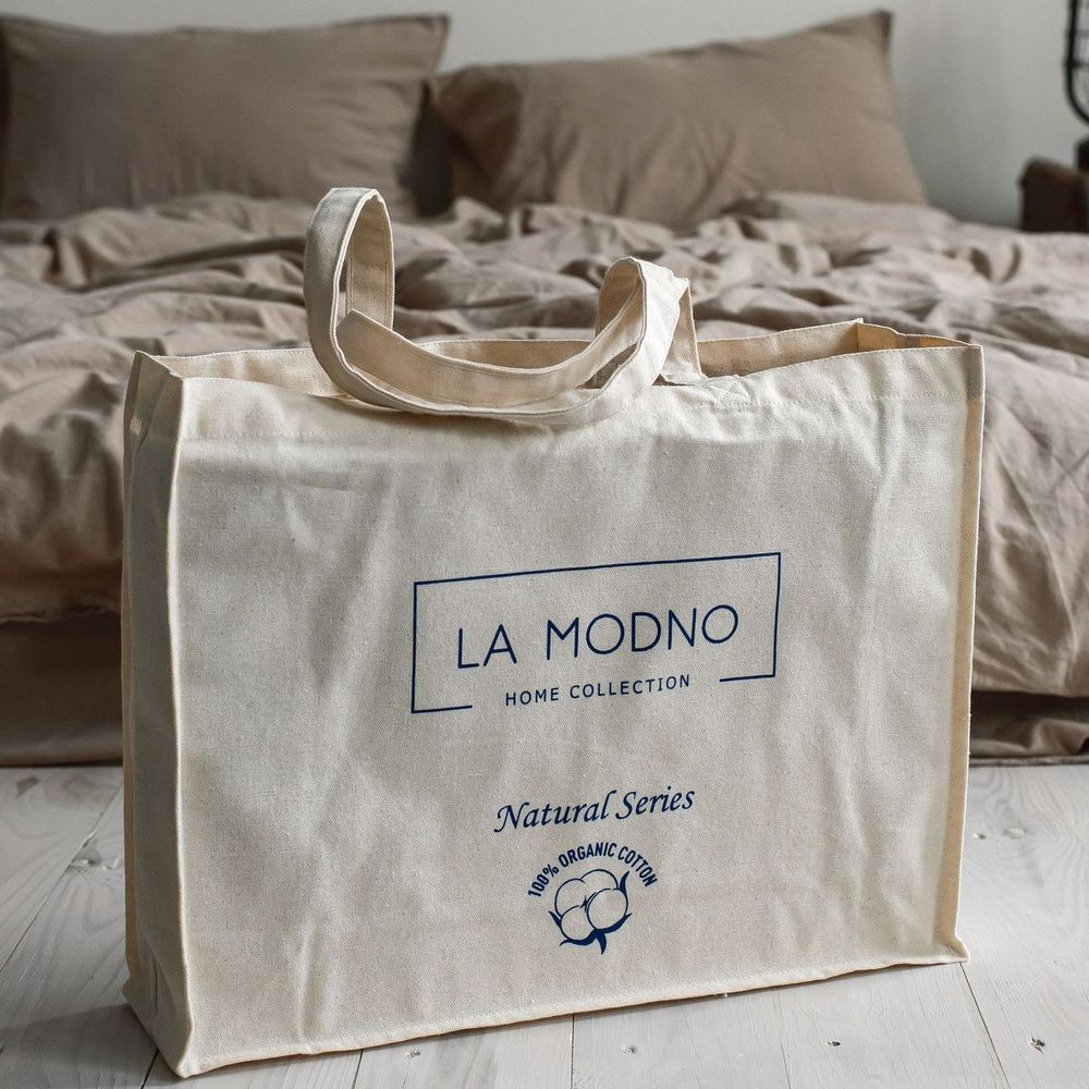 Постельное белье вареный хлопок LA MODNO STONEWASHED CAPPUCCINO