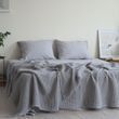 Покривало вафельне La Modno Pike Stonewashed Pearl Grey, Сірий, Євро-максі, 220х240 см