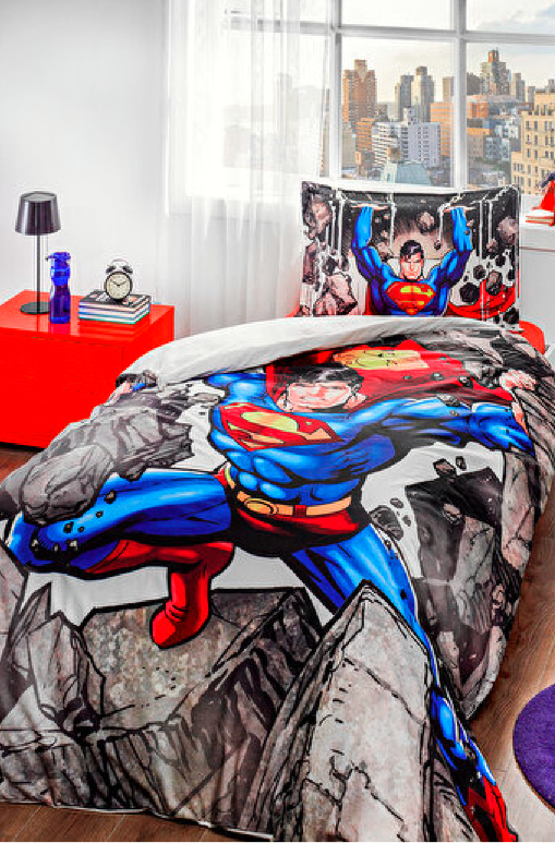Подростковое постельное бельё Ozdilek ранфорс Super Man
