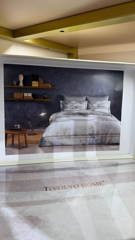 Постільна білизна сатин преміум Tivolya Home Marble 210TC