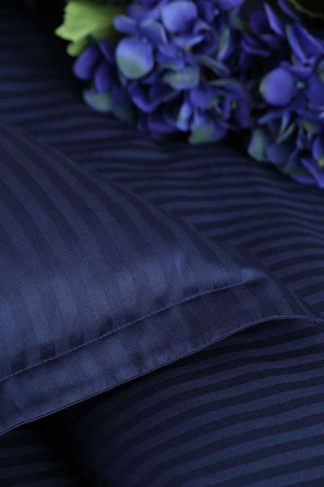 Постільна білизна сатин-страйп PAVIA LINEA INDIGO