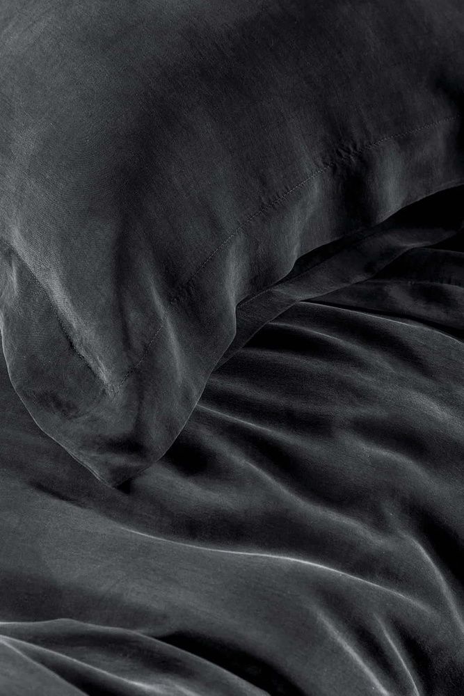 Постільна білизна сатин  Vegan Silk Issimo Home Jade Blacky