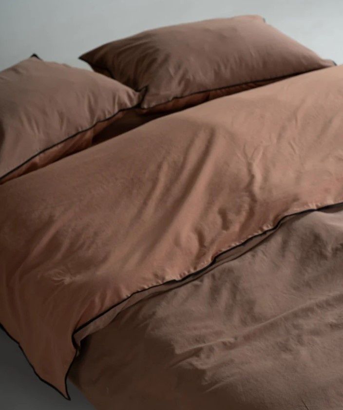 Постельное белье вареный хлопок Limasso Essualte doubleface Wood Smoke-Autmn
