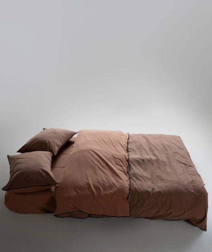 Постельное белье вареный хлопок Limasso Essualte doubleface Wood Smoke-Autmn