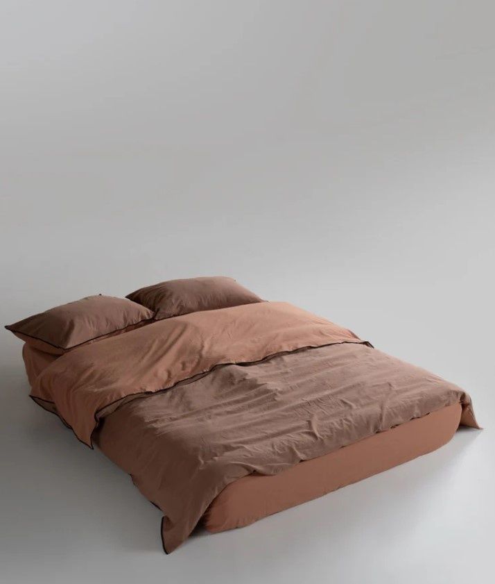 Постельное белье вареный хлопок Limasso Essualte doubleface Wood Smoke-Autmn