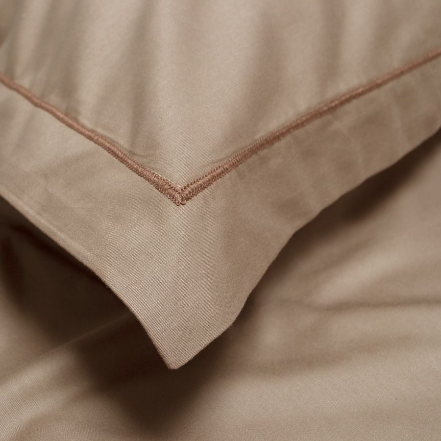 Постельное белье сатин premium Lotus Home - Dakota Modern кофе