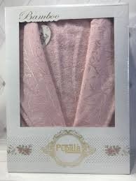 Женский бамбуковый халат Pupilla  розовый