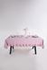 Прямокутна скатертина з вареної бавовни з рюшею Limasso Exclusive Essualte Pale Mavue 1