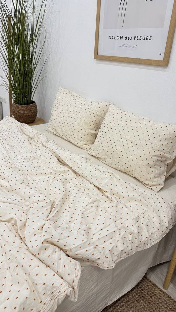 Постільна білизна варена бавовна Macas Home Freya Orange