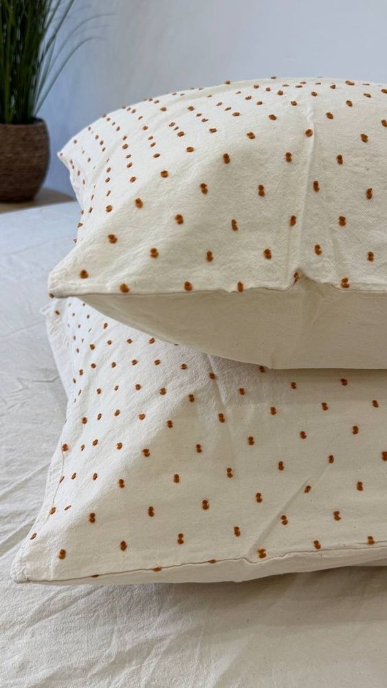 Постільна білизна варена бавовна Macas Home Freya Orange