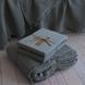 Простыня на резинке вареный хлопок с наволочками La Modno French Green, Зелёный, Двуспальный, 160х200 см (на резинке), На резинке