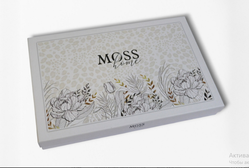 Постільна білизна сатин люкс Moss Home Digital Satin Sultan Krem