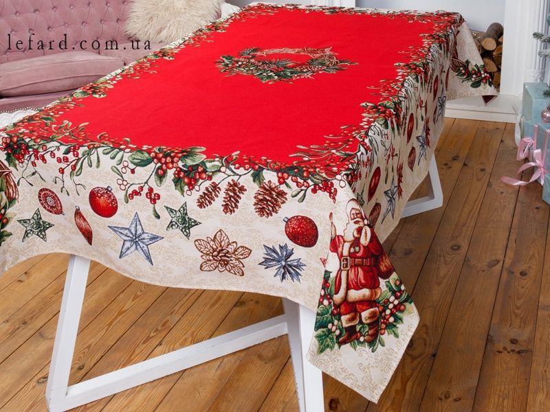 Новорічна скатертина Lefard HOME TEXTILE Гобелен WINK