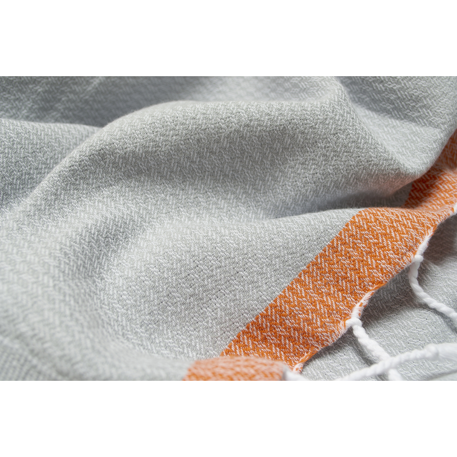 Рушник Barine Pestemal - Basak Light Grey-Orange