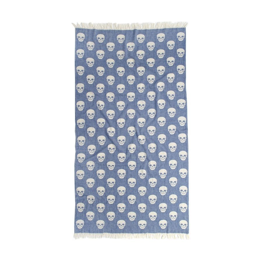 Полотенце пляжное Lotus Home Pestemal -Skull denim