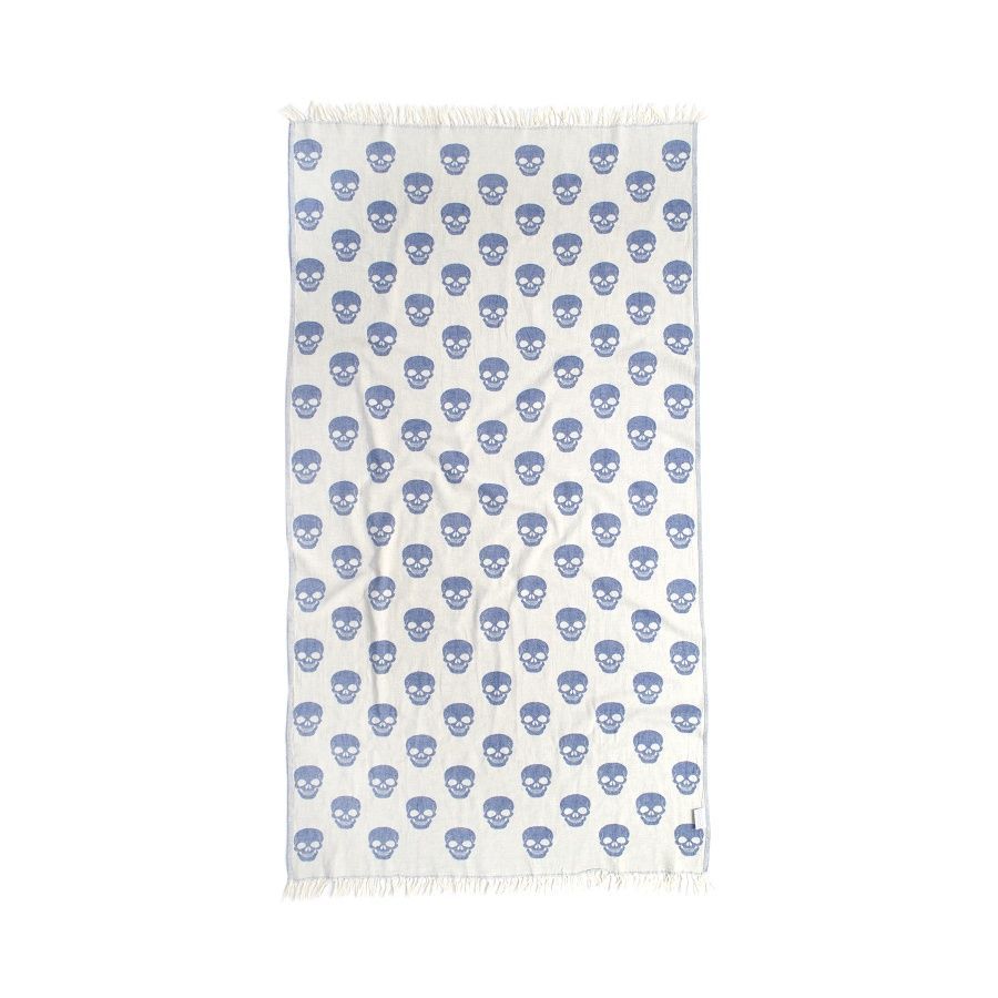 Полотенце пляжное Lotus Home Pestemal -Skull denim