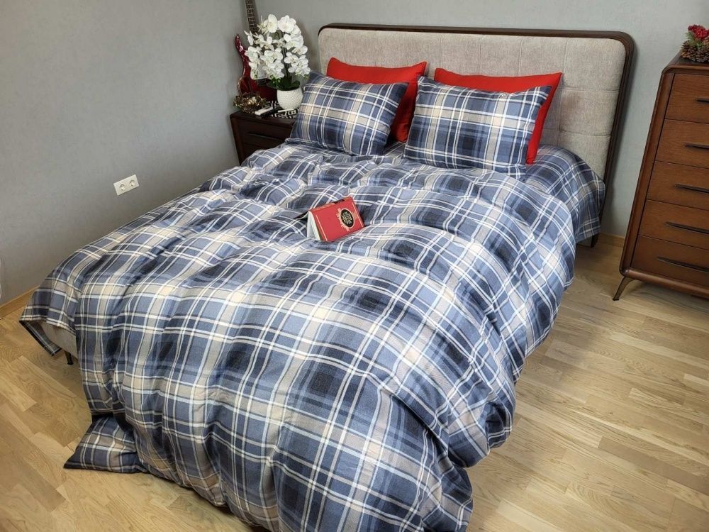 Постельное белье фланель Комфорт текстиль Шотландка, Turkish flannel