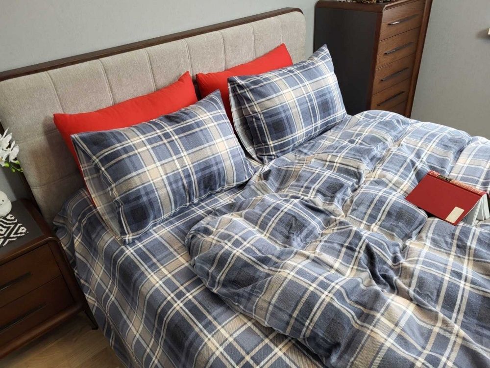 Постельное белье фланель Комфорт текстиль Шотландка, Turkish flannel