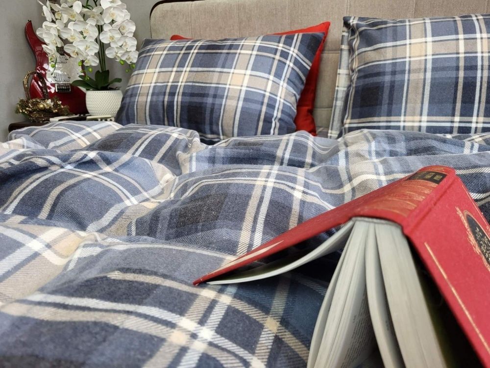 Постельное белье фланель Комфорт текстиль Шотландка, Turkish flannel