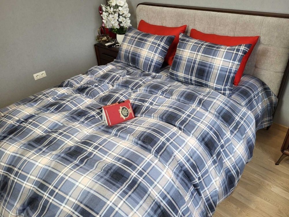 Постельное белье фланель Комфорт текстиль Шотландка, Turkish flannel