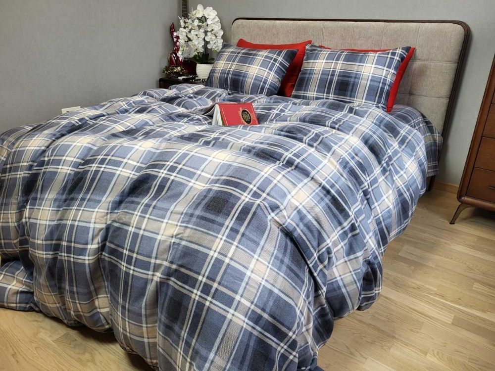 Постельное белье фланель Комфорт текстиль Шотландка, Turkish flannel