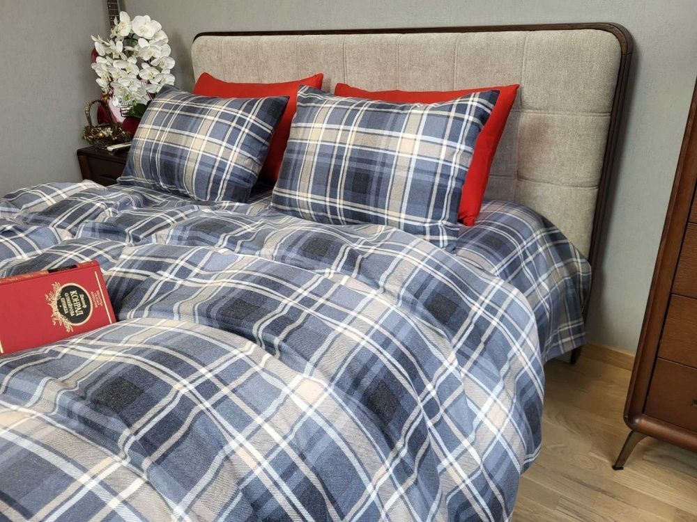 Постельное белье фланель Комфорт текстиль Шотландка, Turkish flannel