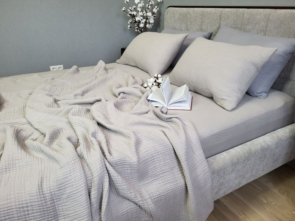 Постельное белье муслин Комфорт Текстиль WARM GREY, MUSLIN