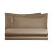 Итальянское постельное белье перкаль Biancoperla Onice Prisma, Коричневый, 50х70см (2шт), Евро, 200х220 см, 270х280 см